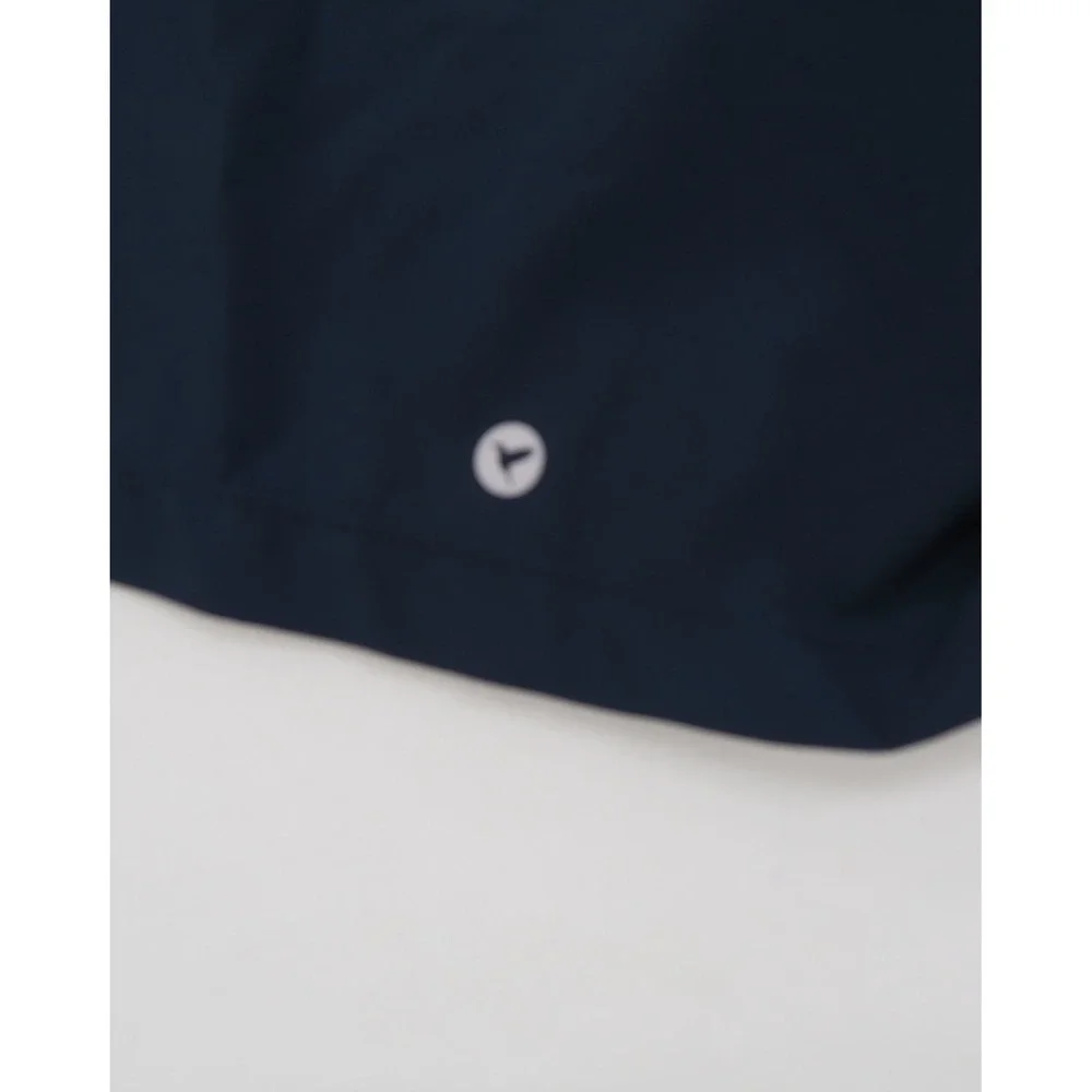 Birddogs Boom Gym Shorts Mens Medium Navy Blue White Athletic Lined 9 Inseam